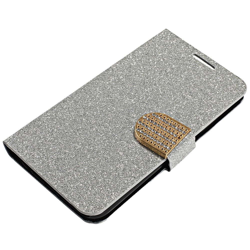 Luxury Bling Glitter Flip PU Leather Case Cover Wallet Card Holder for Samsung Galaxy S6 G9200