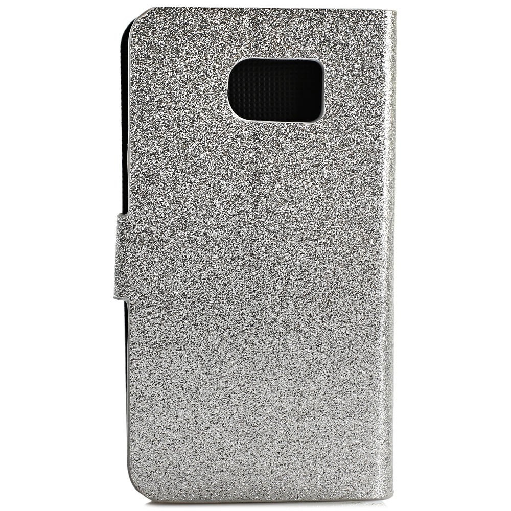 Luxury Bling Glitter Flip PU Leather Case Cover Wallet Card Holder for Samsung Galaxy S6 G9200