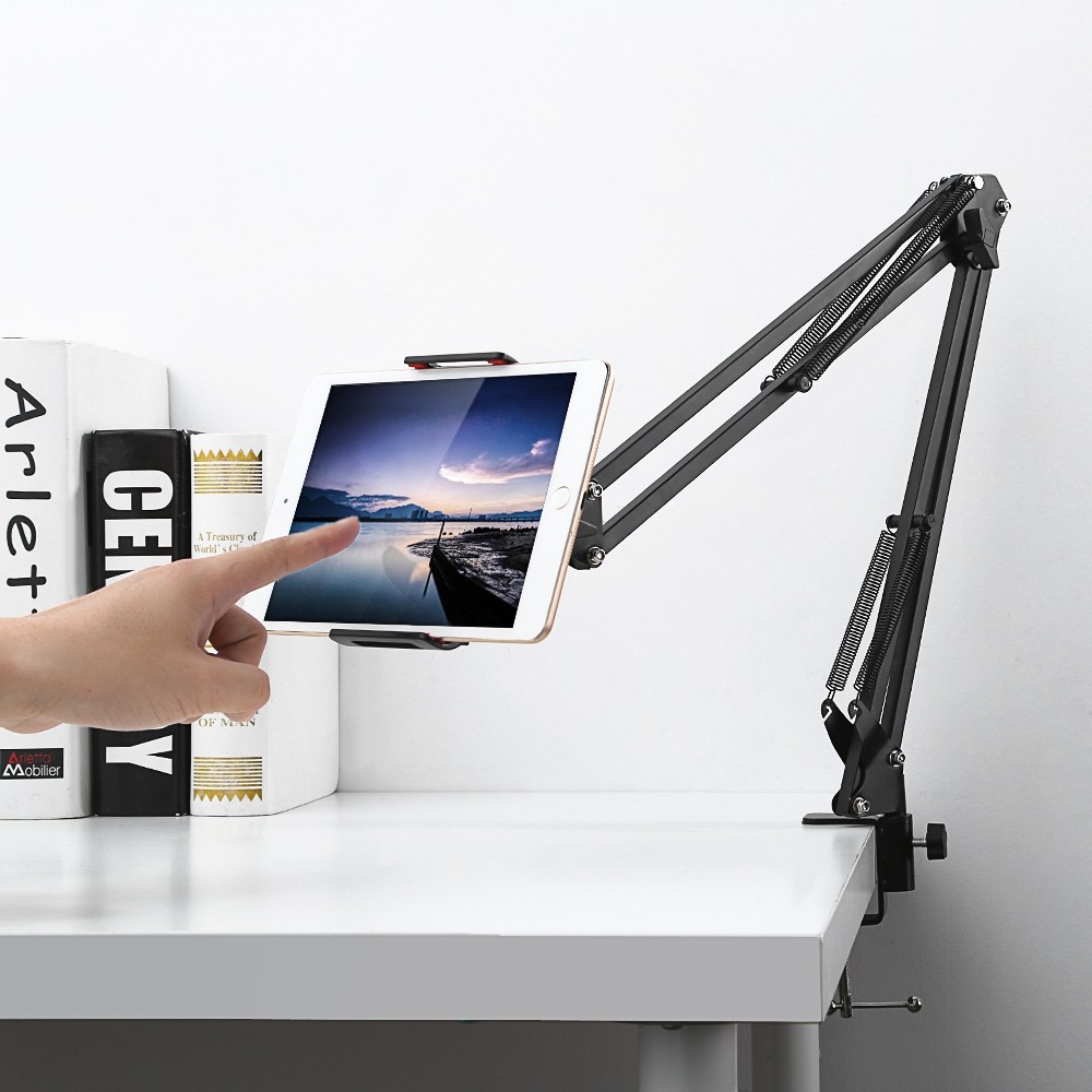 Gocomma Metal Long Clip Arm Mobile Phone Holder Bracket