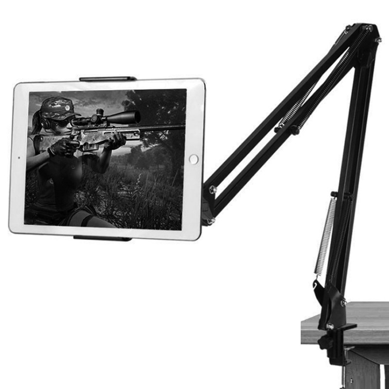 Gocomma Metal Long Clip Arm Mobile Phone Holder Bracket