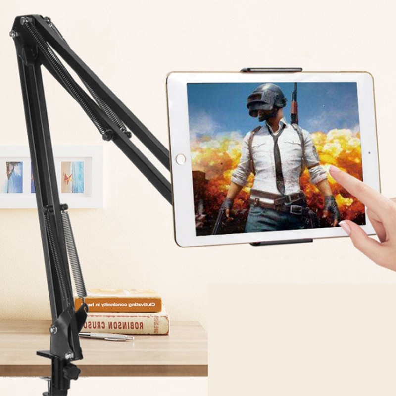 Gocomma Metal Long Clip Arm Mobile Phone Holder Bracket