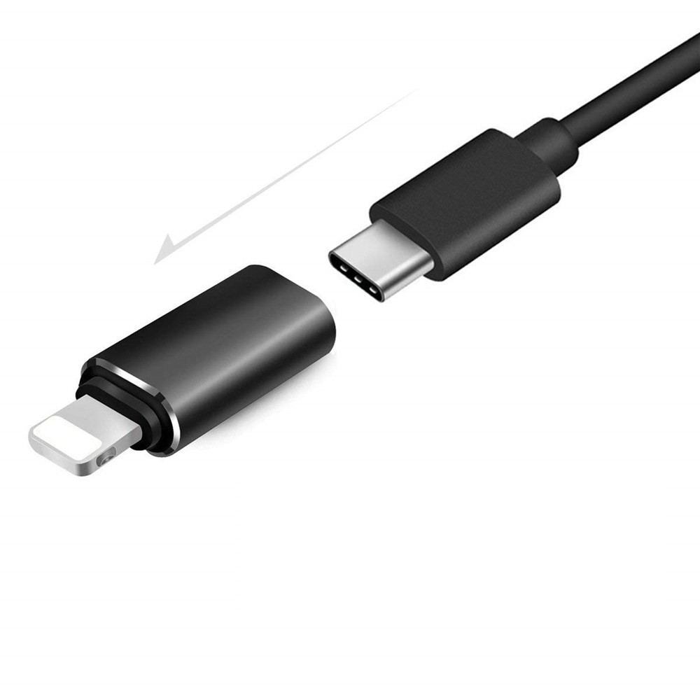 For iPhone 8 Pin to USB 3.1 Type-C Male Converter Adapter for iphone X/XR/XS/8/7