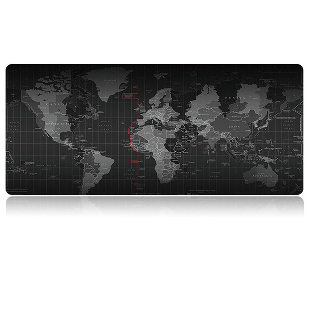 Large World Map Mouse Pad Gaming Mousepad Anti-slip Natural Rubber Base Waterproof Foldable Game Mat