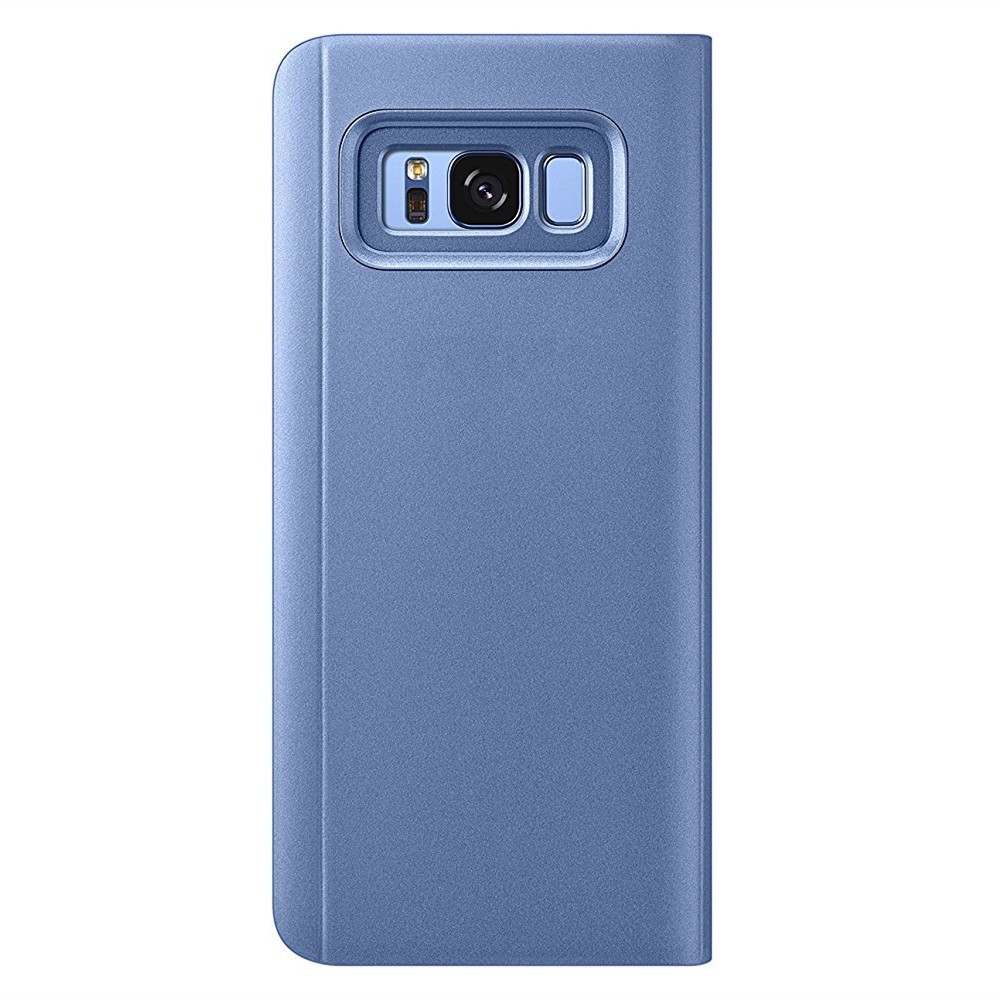 PU Leather Smart Clear View Flip Cover with Kickstand for Samsung Galaxy S8