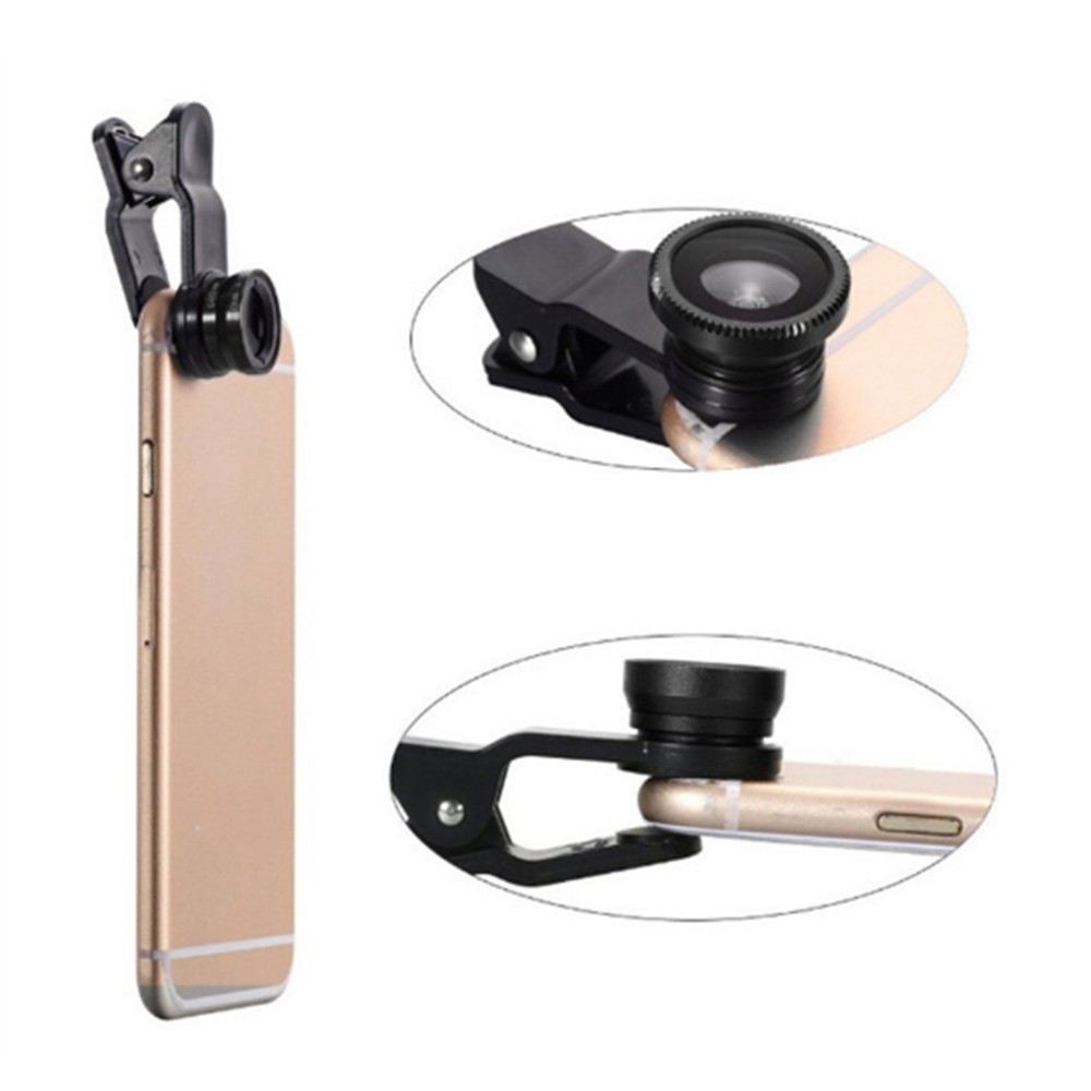 Three-In-One Phone Lens Fisheye/Wide/Telephoto Lens