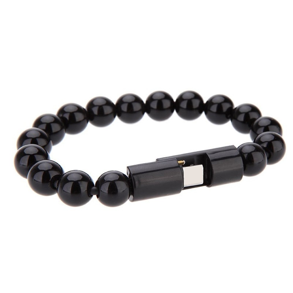 USB Cable Beads Bracelet Charging Sync Data Phone Charger for Type c