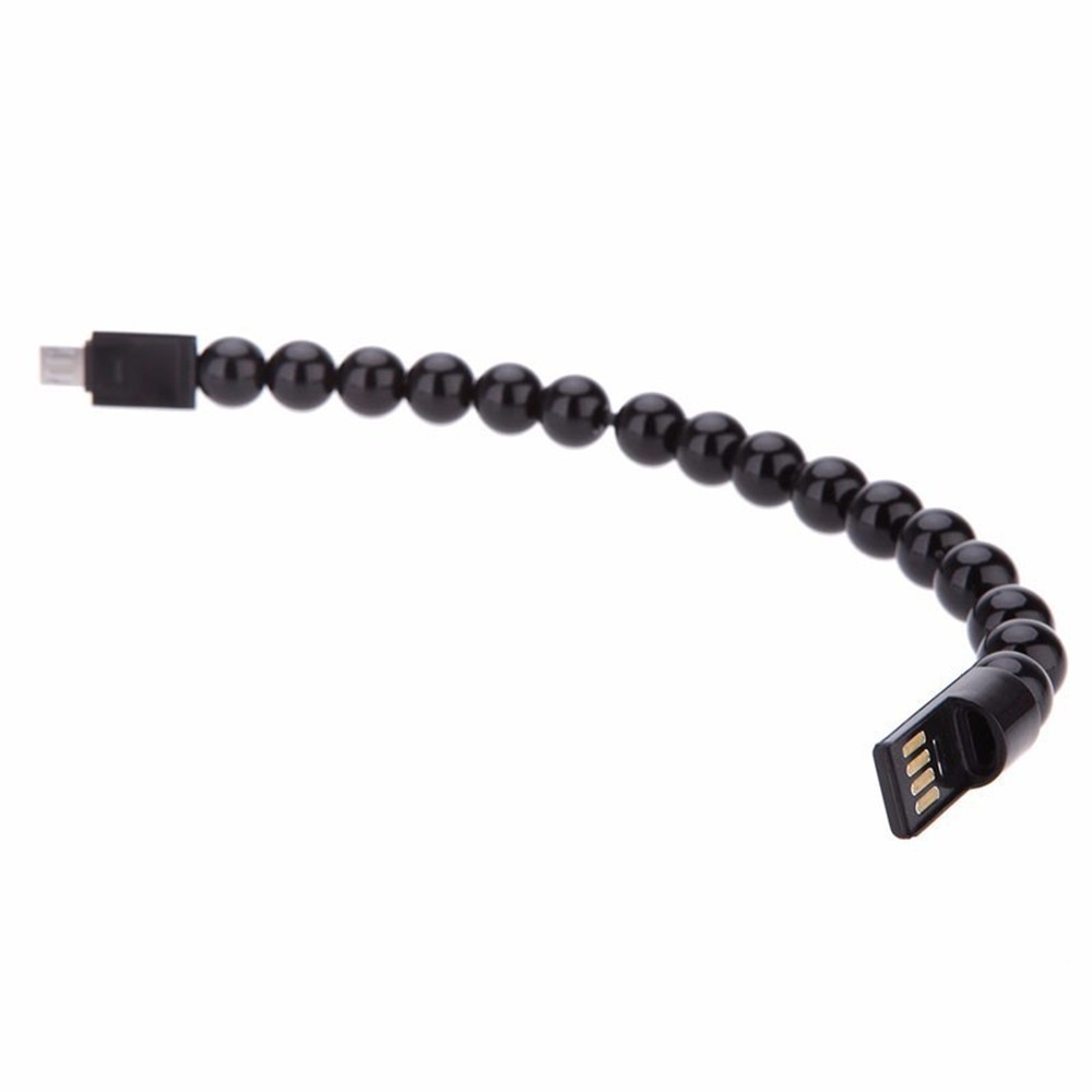 USB Cable Beads Bracelet Charging Sync Data Phone Charger for Type c