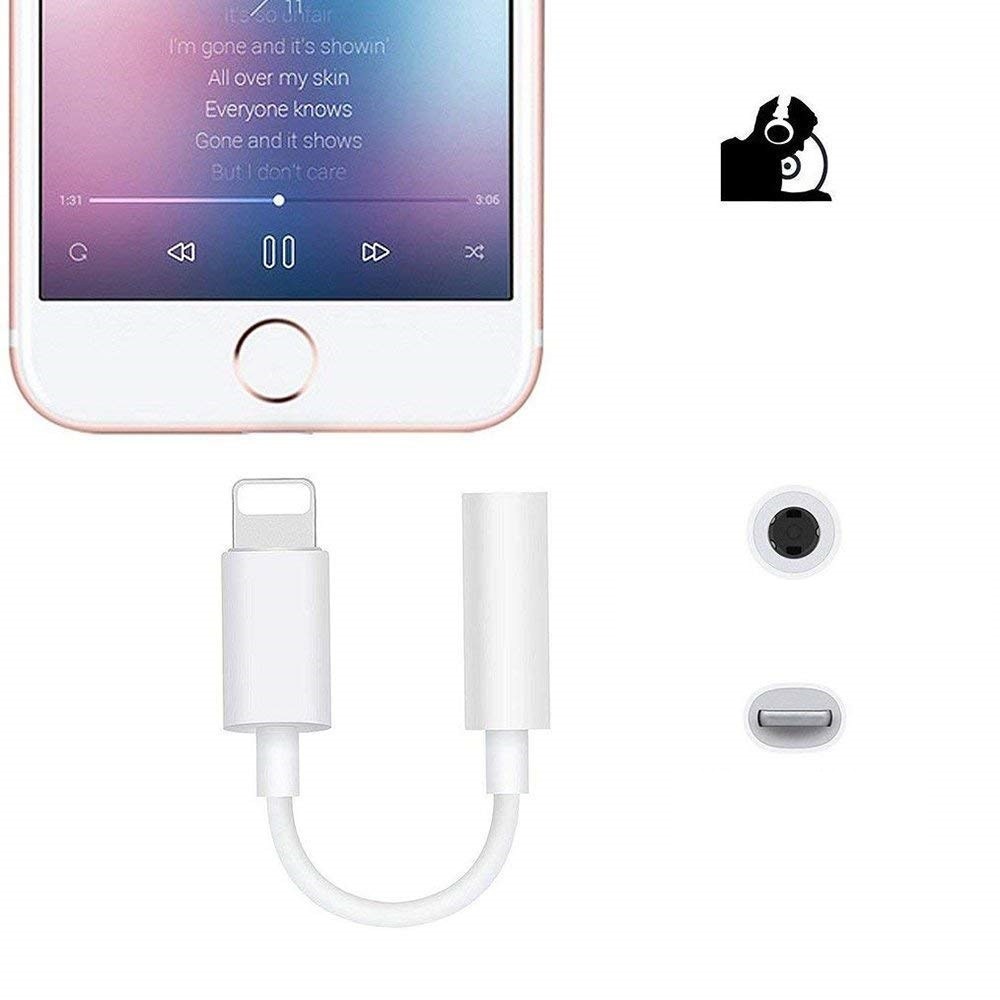 3.5mm Earphone Audio Adapter Cable for iPhone Only Supports iOS 10.2 and below