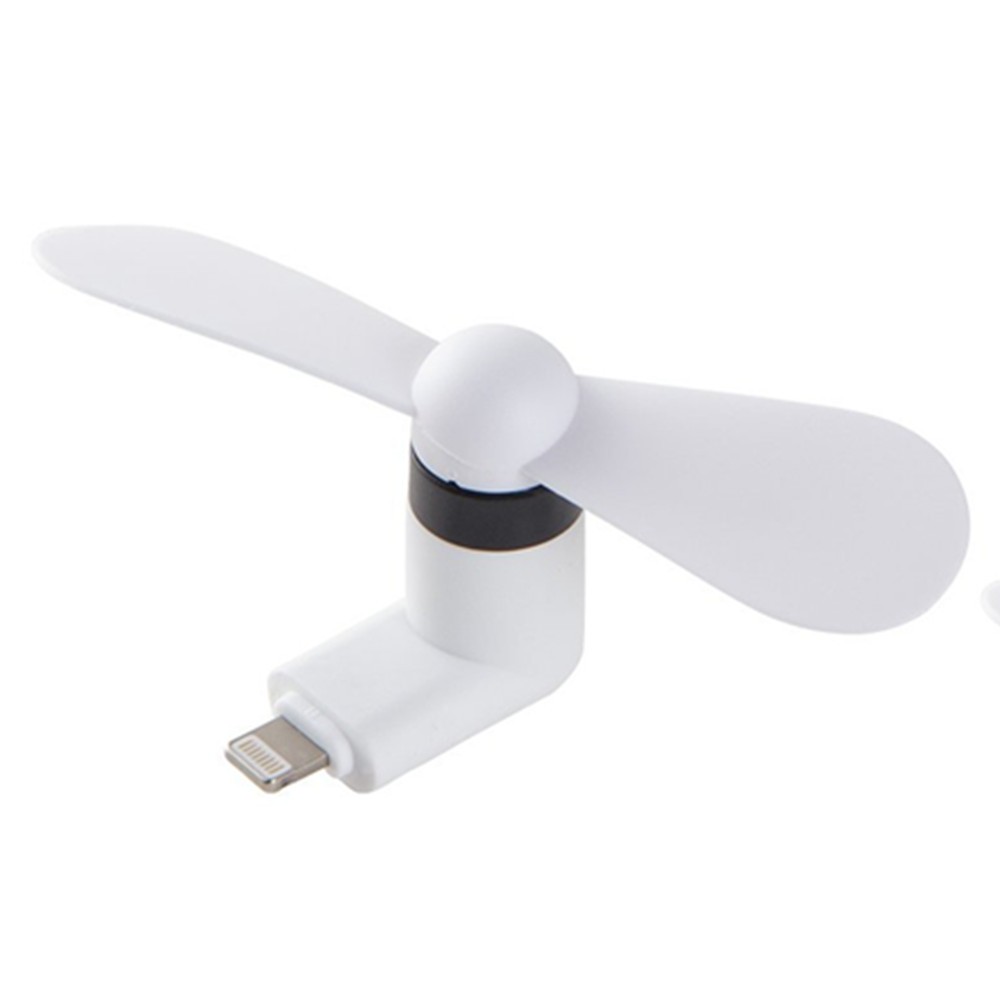 Lighting Mobile Phone Fan Portable Dock Cool Cooler Rotating Fan for iPhone 6 / 6 Plus / iPhone SE / 5S