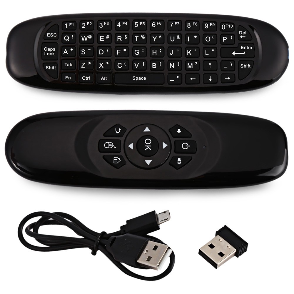 TK668 2.4GHz Wireless Air Mouse + Remote Controller + QWERTY Keyboard with LED Indicator
