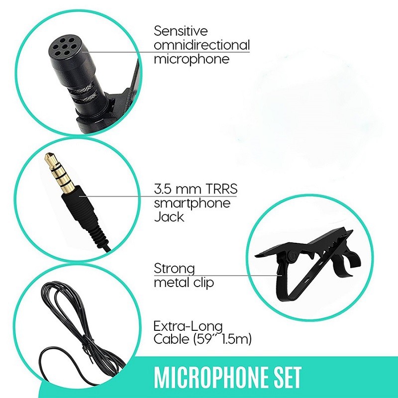 Mini K Song Microphone Omnidirectional Wheat Lavalier Microphone