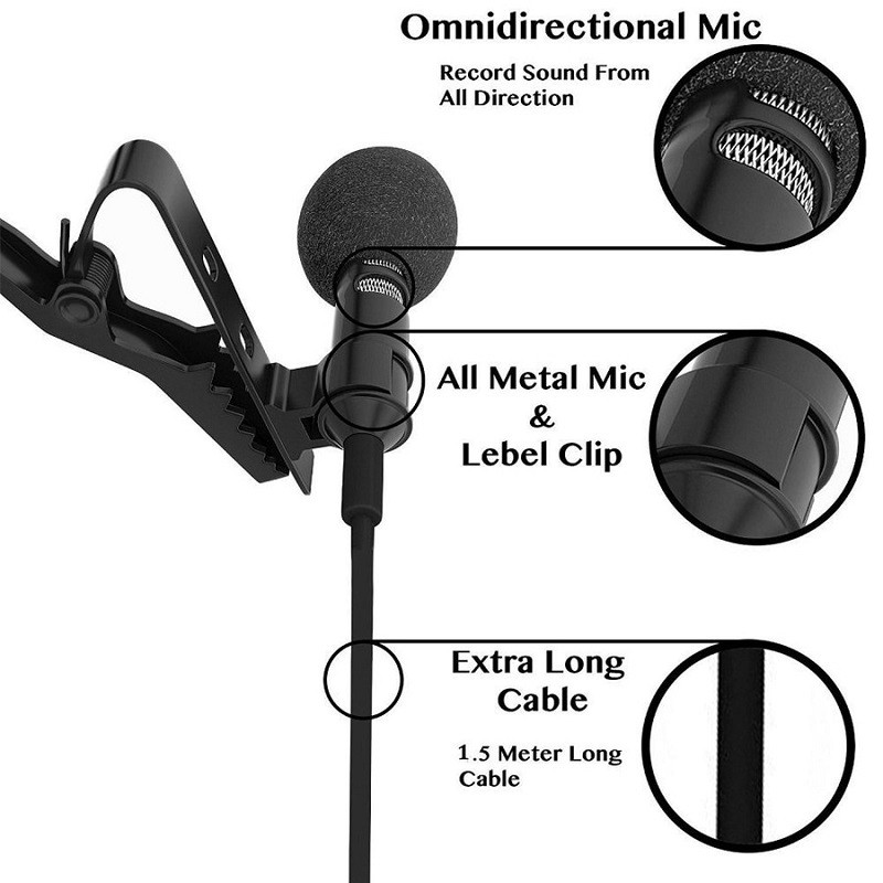 Mini K Song Microphone Omnidirectional Wheat Lavalier Microphone