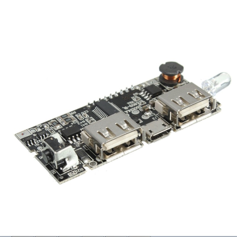 Dual USB 5V 1A 2.1A Mobile Power Bank 18650 Battery Charger PCB Module Board