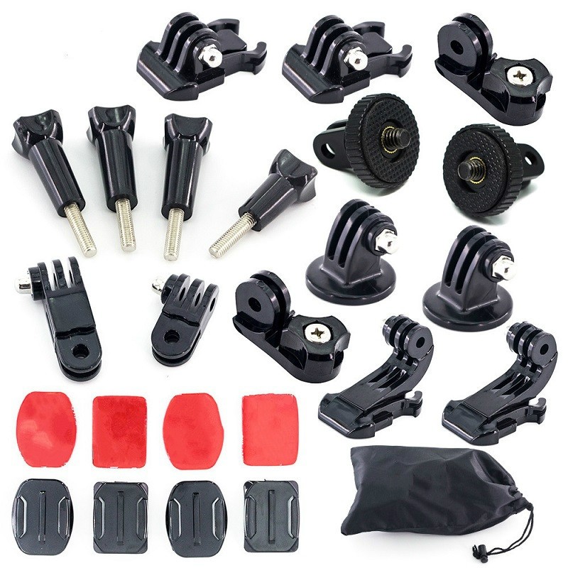 Action Camera Accessories Mount Adapter Chain Tripod Screw Kit For GoPro Hero 6/5S/5/4/3+/3/2/1/SJCAM/SJ4000