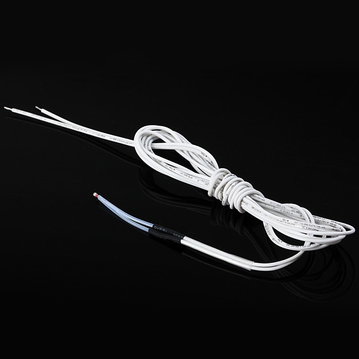 Single-ended Glass Sealed NTC Thermistor Temperature Sensor 100K 3950 B for 3D Printer