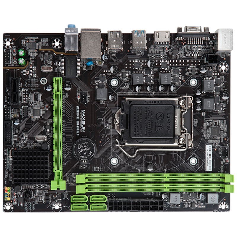 MAXSUN MS - Earthshaker H310CM - V3H R2.0 Intel Motherboard mATX + SATA3.0 + USB3.0 + Dual Channel DDR3