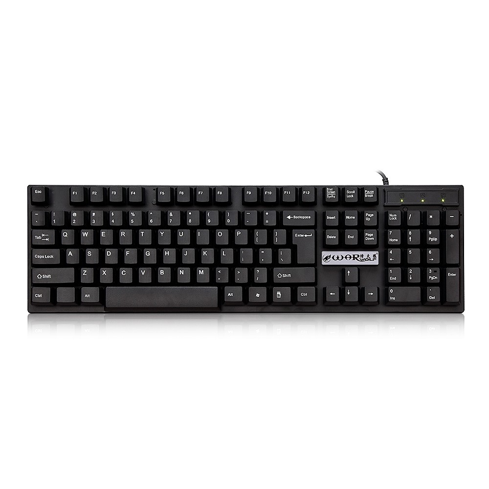 Warwolf FK - 109 Desktop Wired Keyboard with Suspended Keycaps for Home / Office