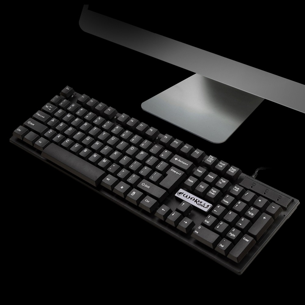 Warwolf FK - 109 Desktop Wired Keyboard with Suspended Keycaps for Home / Office