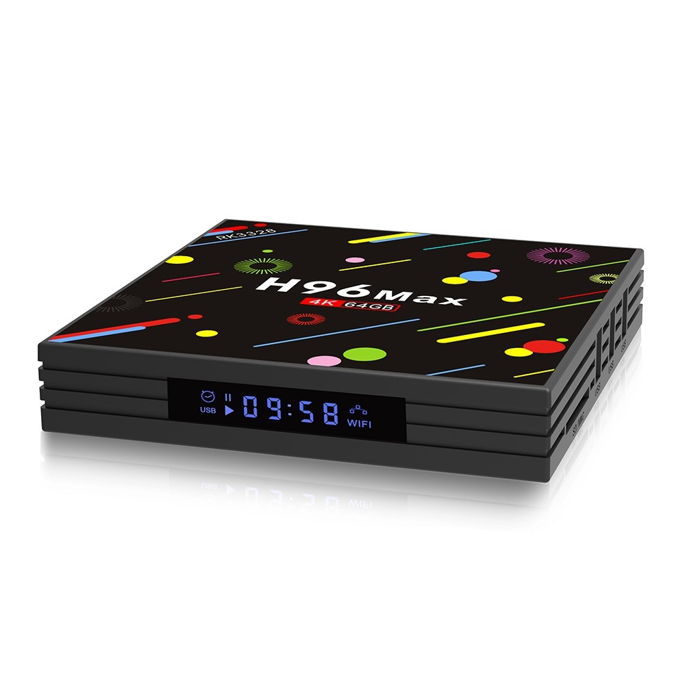 H96 MAX - H2 TV Box RK3328 Android 7.1 4GB RAM + 64GB ROM HDR10 USB 3.0 2.4G + 5G WiFi BT4.0