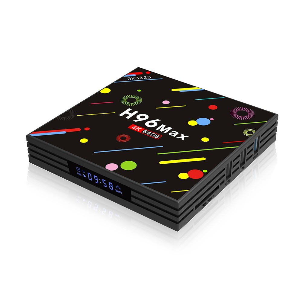H96 MAX - H2 TV Box RK3328 Android 7.1 4GB RAM + 64GB ROM HDR10 USB 3.0 2.4G + 5G WiFi BT4.0