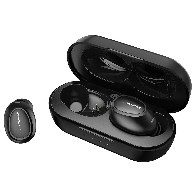 Awei T6 Wireless Mini Stereo Earphone Bluetooth Binaural Earbuds