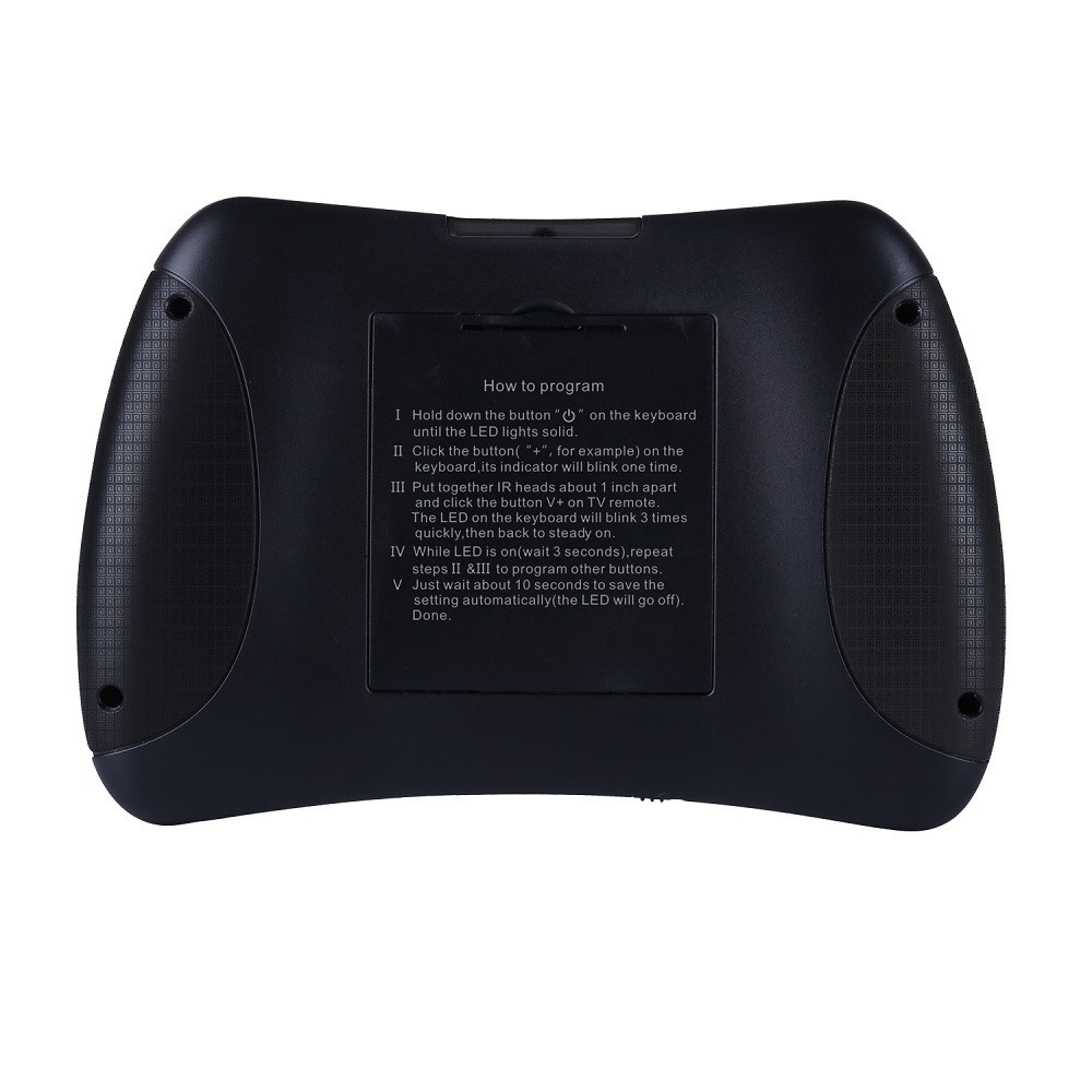 Ipazzport KP-810-61 Backlit Mini Wireless Keyboard and Infrared Learning Russian