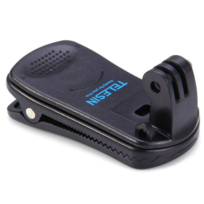 TELESIN Backpack Clip Mount 360 Degree Rotary Fast Clamp for GoPro Hero 3 / 3+ / 4 / Xiaomi Yi / SJCAM SJ4000 / SJ5000 Action Camera
