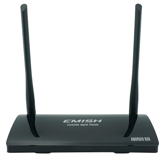 Emish X800 TV Box 1GB RAM 8GB ROM Android 5.1.1 RK3368 64Bit Octa-core 4K x 2K H.265 WiFi Bluetooth 4.0 HDMI with AV RJ45 Input