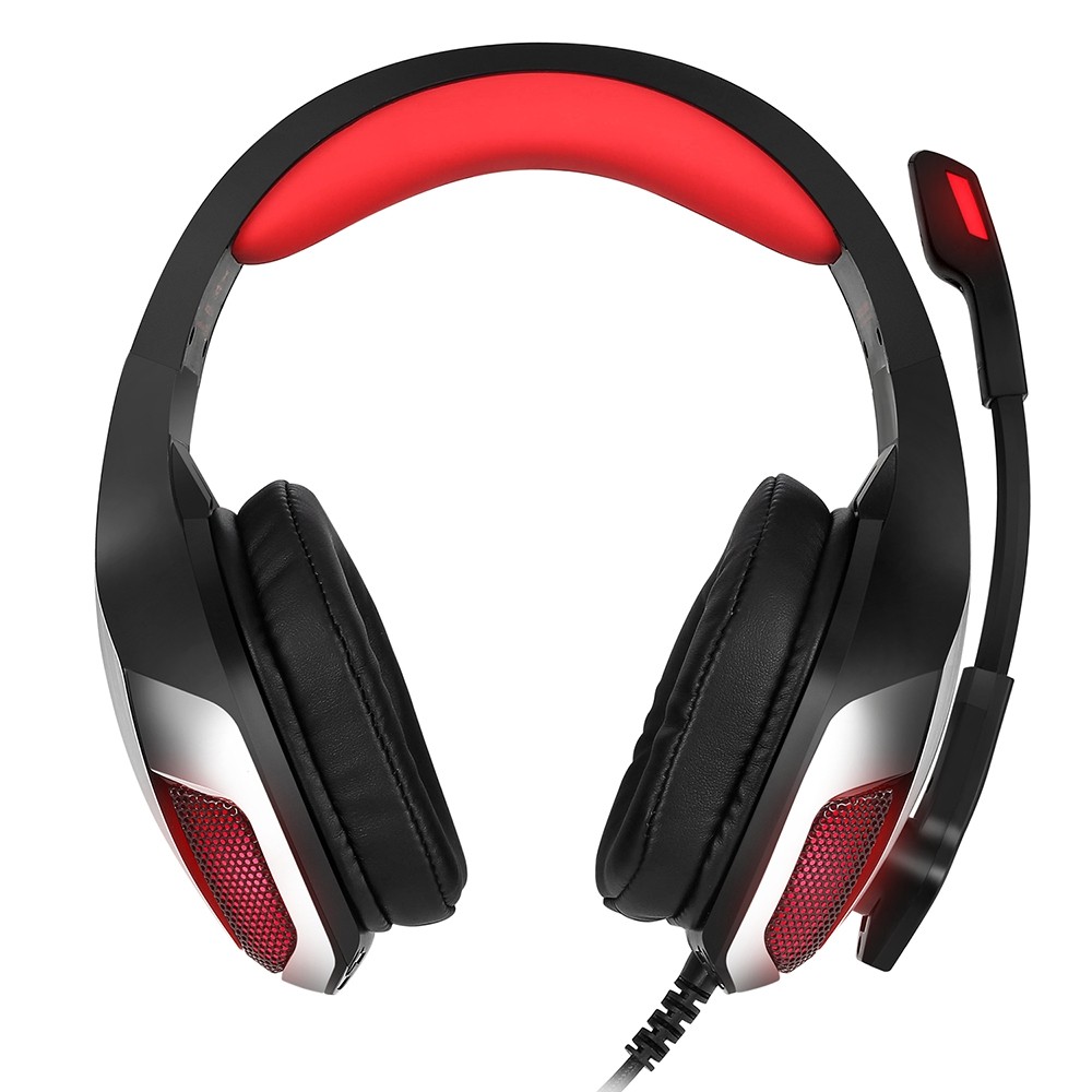 Hunterspider V - 4 3.5mm Headsets Bass Gaming Headphones with Mic LED Light for Mobile Phone PC Xbox PC Laptop