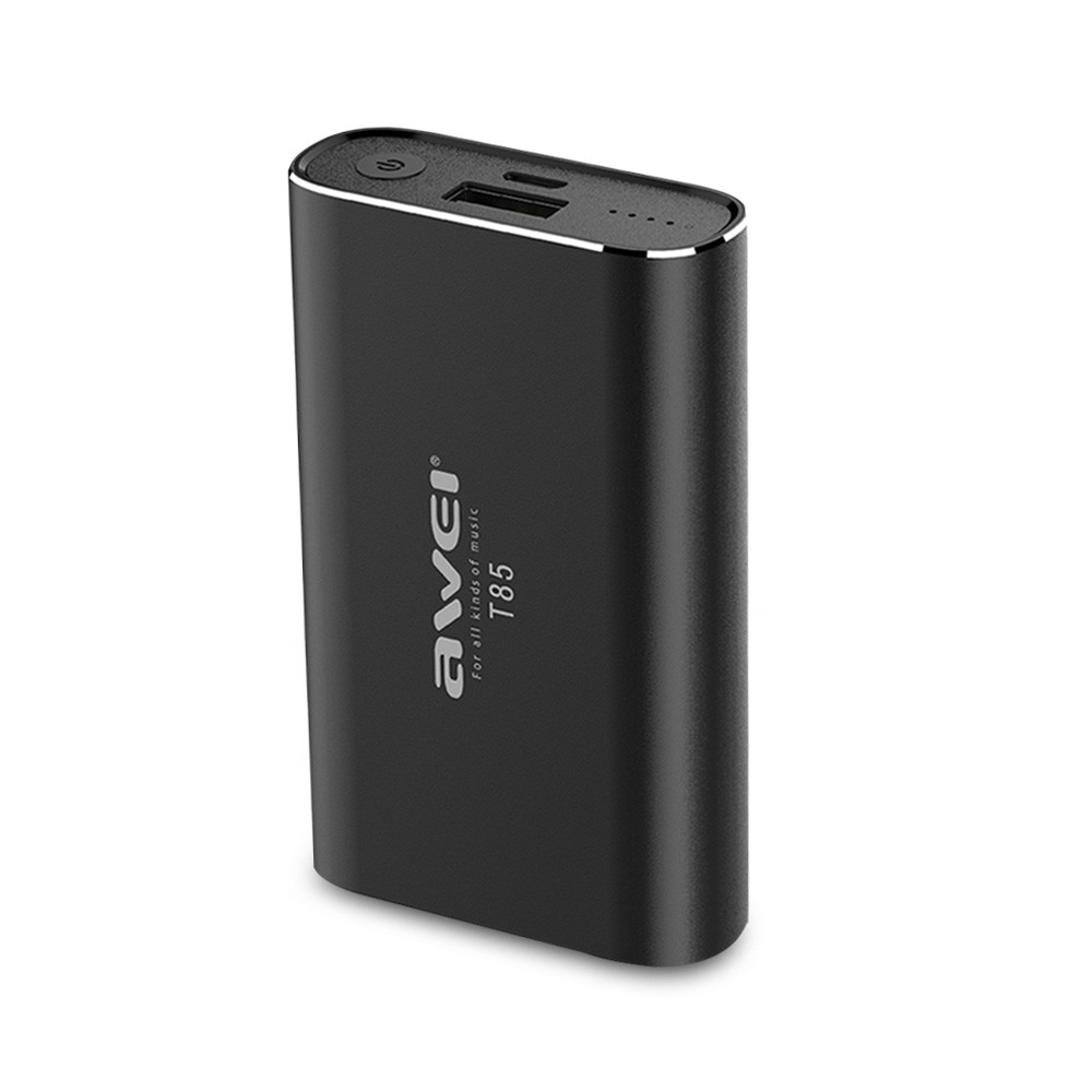 Awei T85 TWS Twins True Wireless Bluetooth V5.0 Earbuds with Charging Base Earphones &amp; Headset