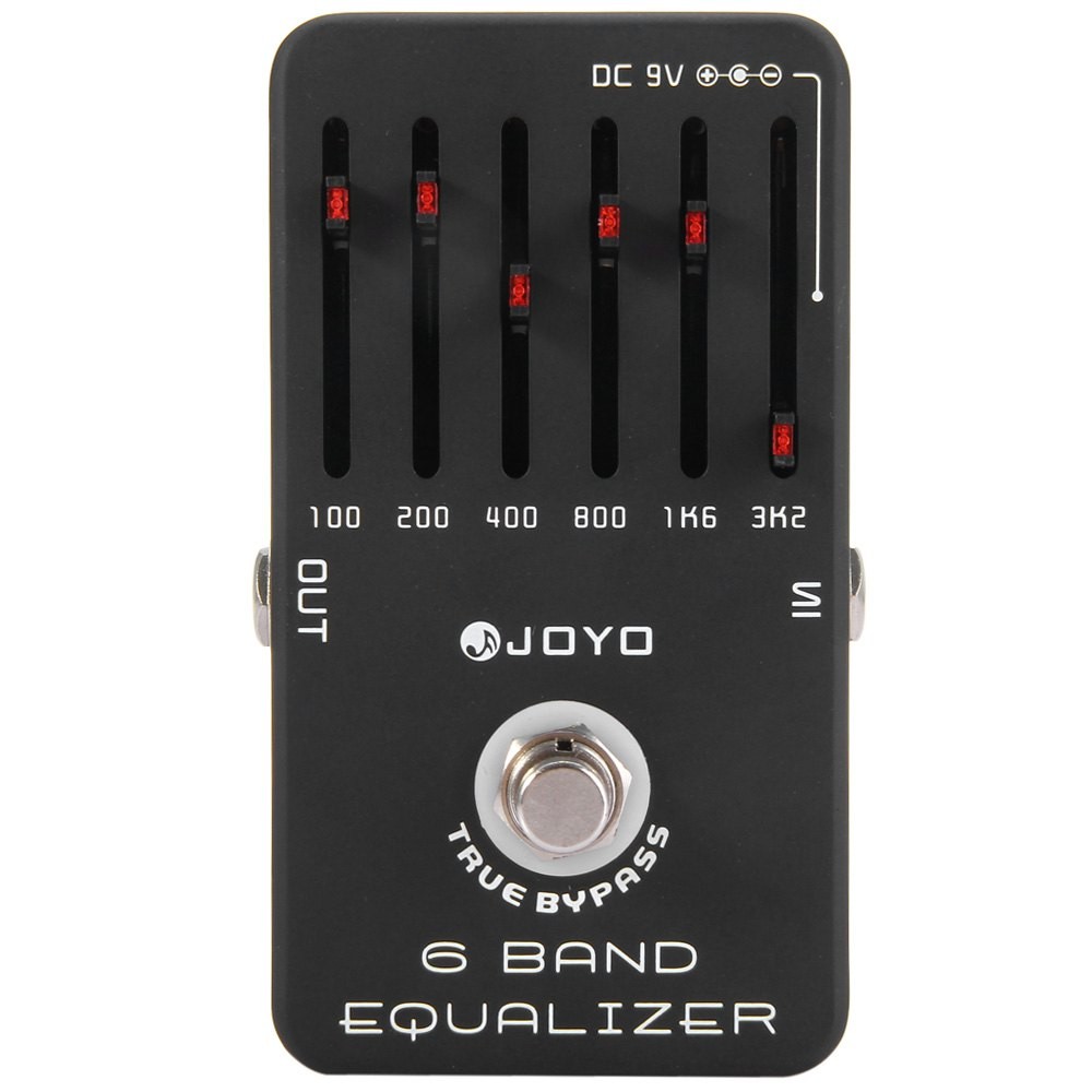 JOYO JF - 11 True Bypass Design 6 Bands EQ Equalizer Electric Guitar Effect Pedal