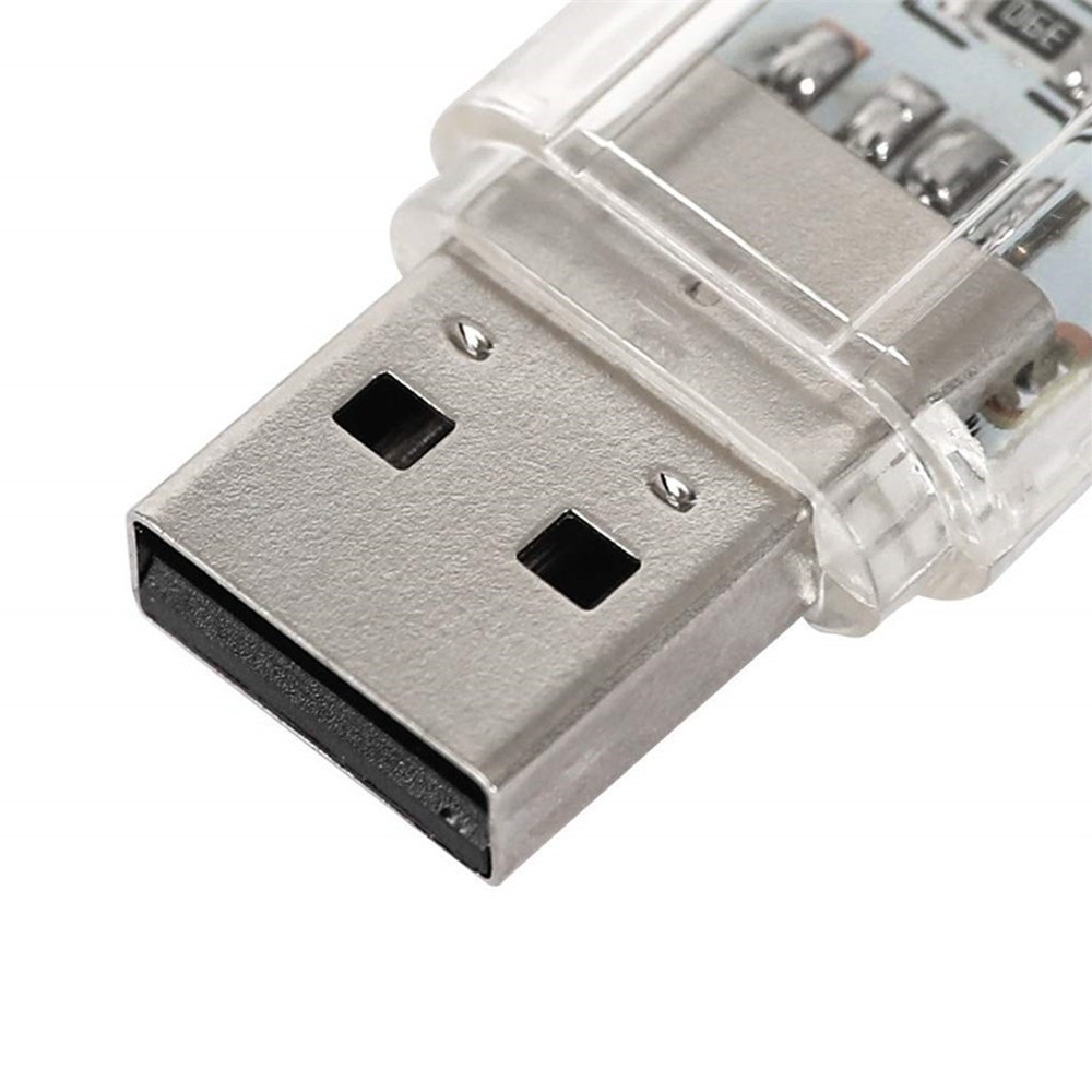 3 LED Mini Portable USB LED Night Light Powered Camping Lamp