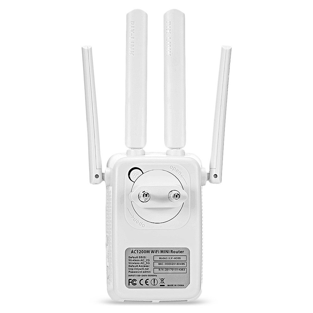 PIX - LINK LV - AC05 WiFi Range Extender 1200M Dual-band Wireless Router Repeater AP