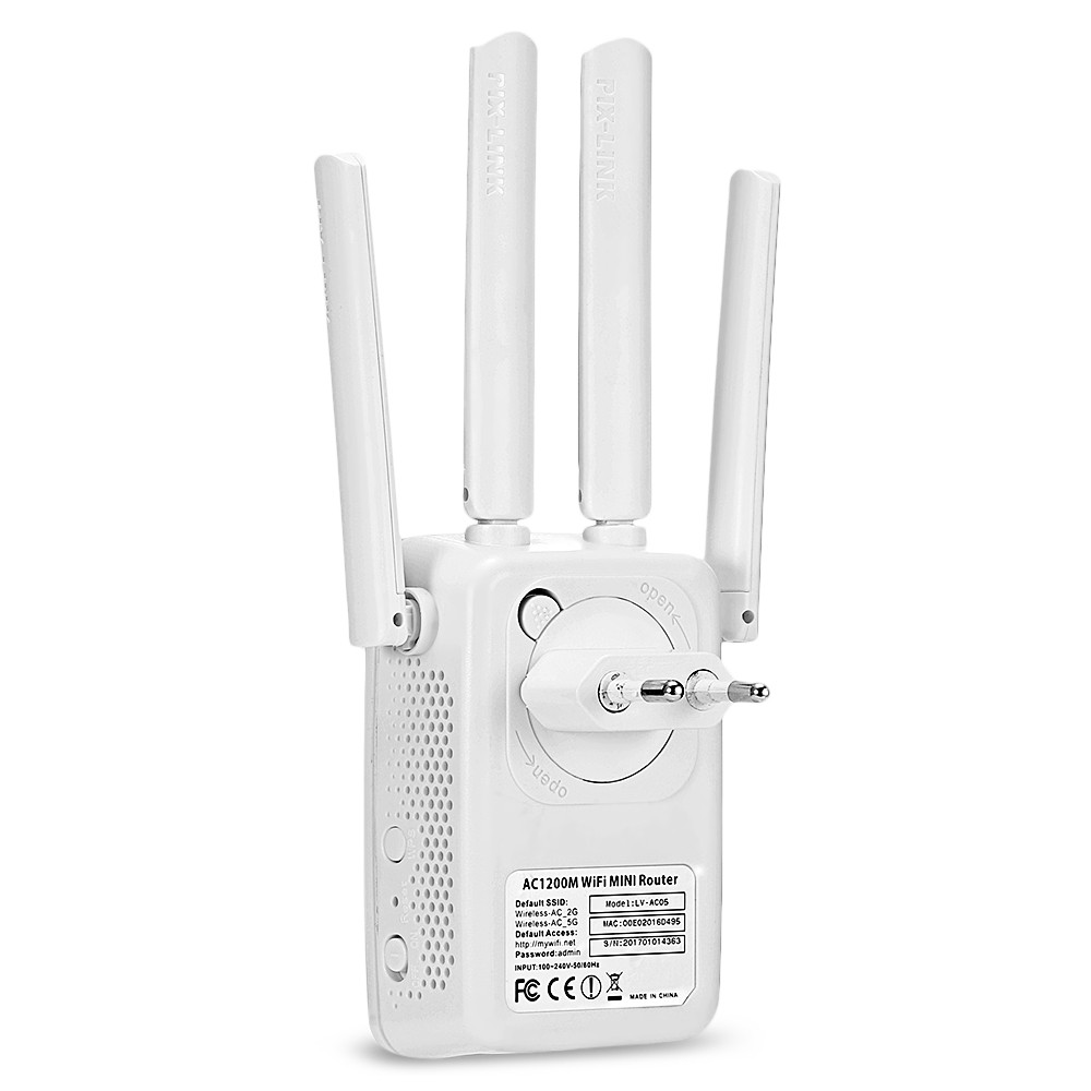 PIX - LINK LV - AC05 WiFi Range Extender 1200M Dual-band Wireless Router Repeater AP