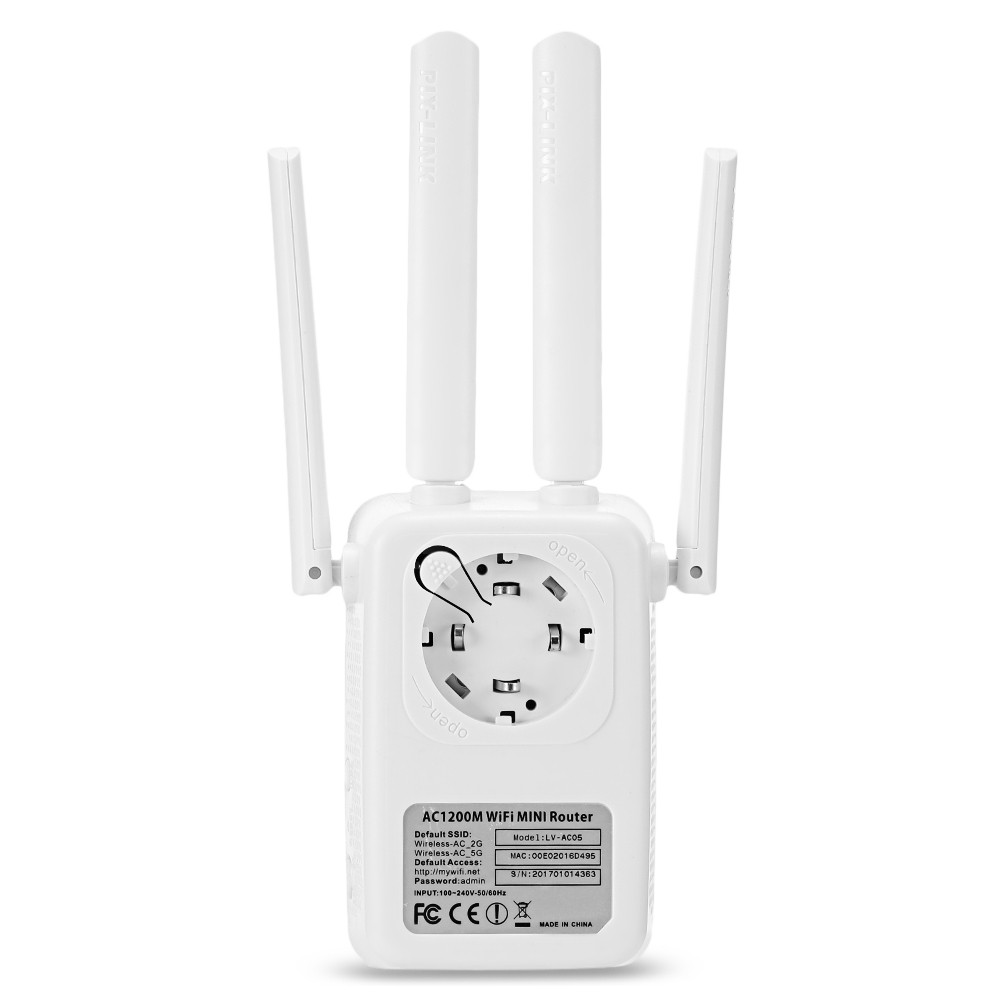 PIX - LINK LV - AC05 WiFi Range Extender 1200M Dual-band Wireless Router Repeater AP