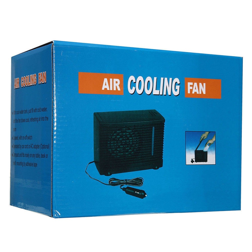 12V Portable Evaporative Mini Air Conditioner Home  Water Cooler Cooling Fan