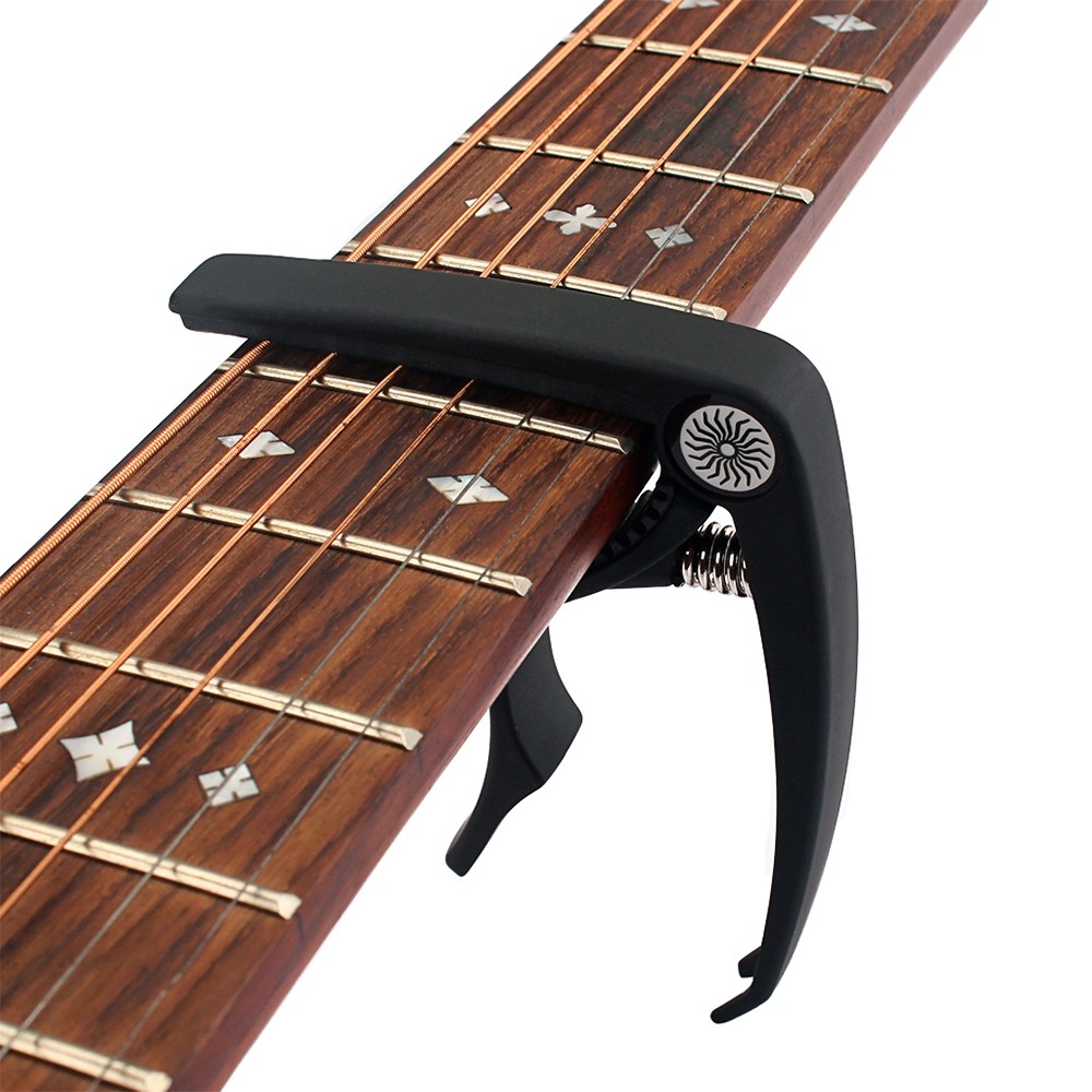 Electric Acoustic Guitar Capo with Bridge Pin Remover