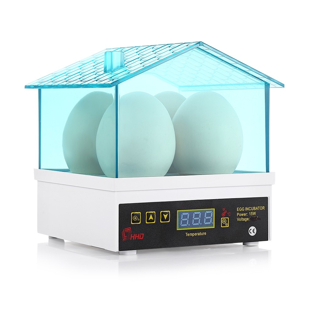 HHD YZ9 - 4 Mini Electric Digital 4 - Egg Incubator Thermostat House for Chickens Ducks Gooses Birds