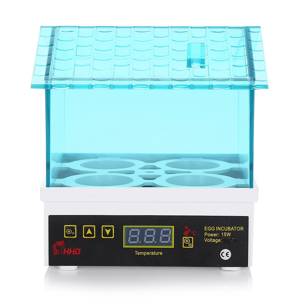 HHD YZ9 - 4 Mini Electric Digital 4 - Egg Incubator Thermostat House for Chickens Ducks Gooses Birds
