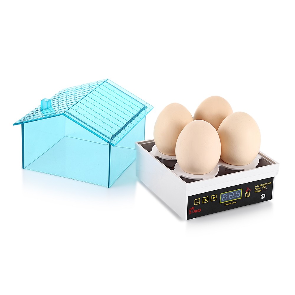 HHD YZ9 - 4 Mini Electric Digital 4 - Egg Incubator Thermostat House for Chickens Ducks Gooses Birds