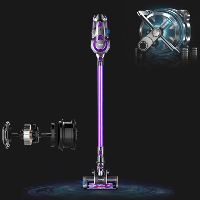 ITTAR C19B Home Rechargeable Large Suction Wireless Handheld Vertical Vacuum Cleaner