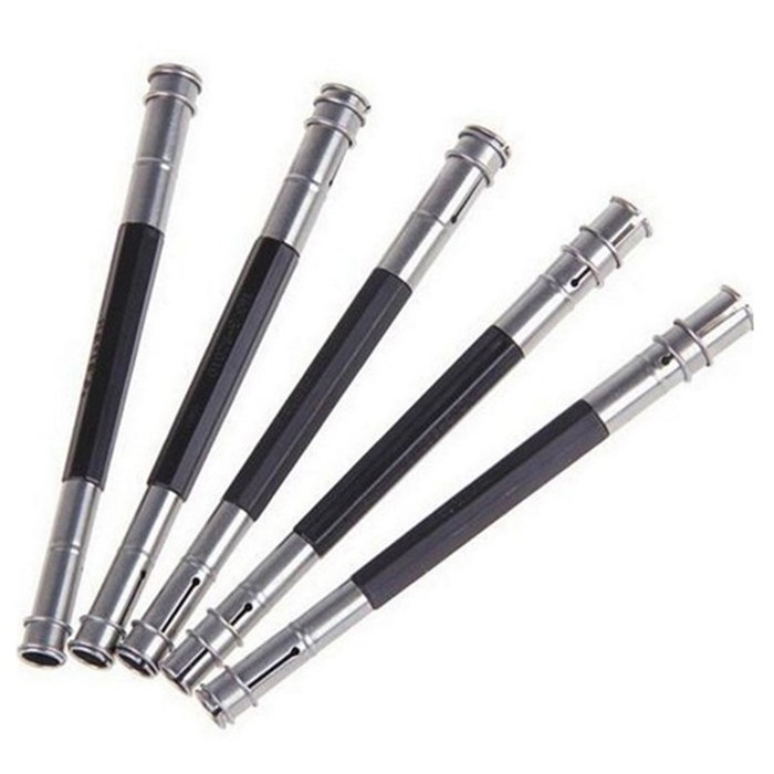 Stainless Steel Double-head Pencil Extender 5pcs