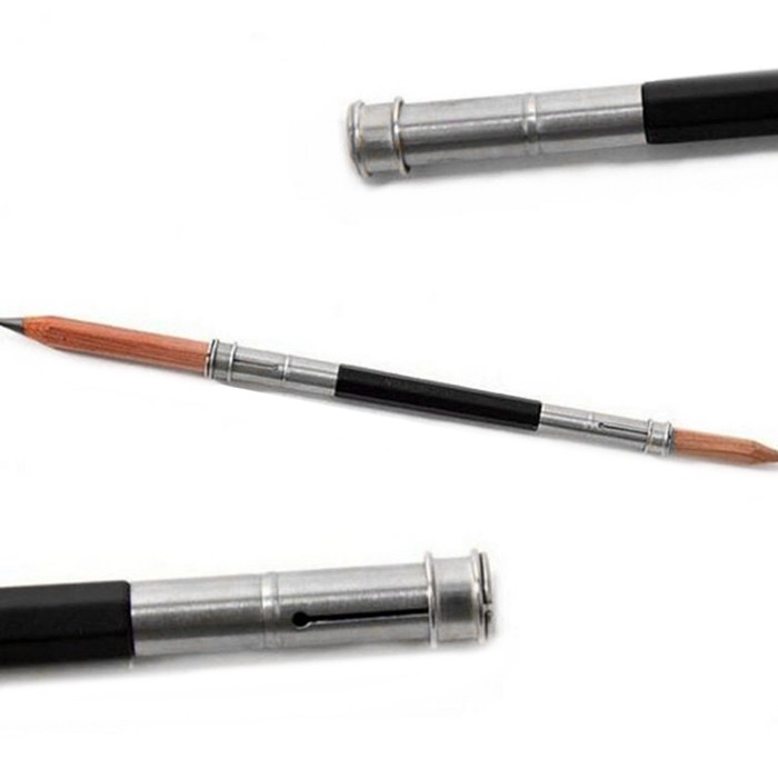 Stainless Steel Double-head Pencil Extender 5pcs