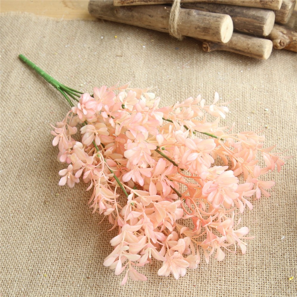 Vivid Living Coral Modern Artificial Leaves Home Wedding Party Decorations