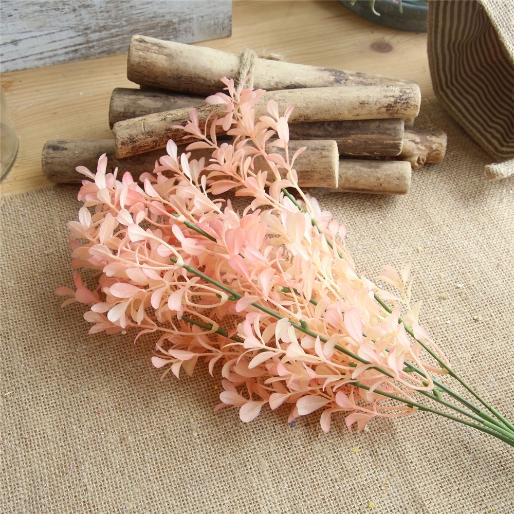 Vivid Living Coral Modern Artificial Leaves Home Wedding Party Decorations