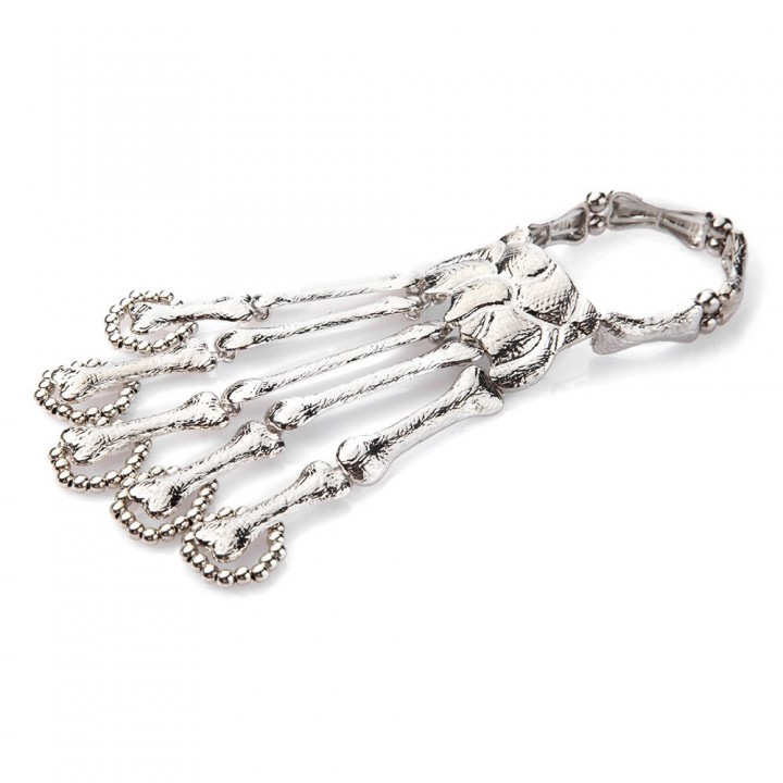 Punk Skeleton Hand Bracelet For Women