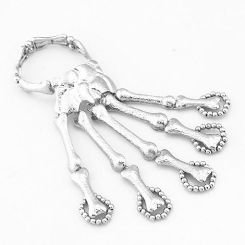 Punk Skeleton Hand Bracelet For Women