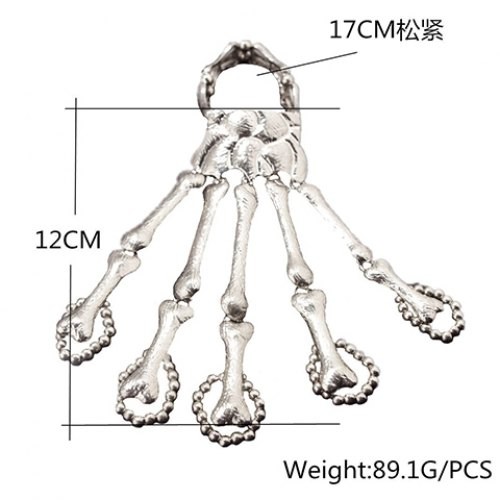 Punk Skeleton Hand Bracelet For Women