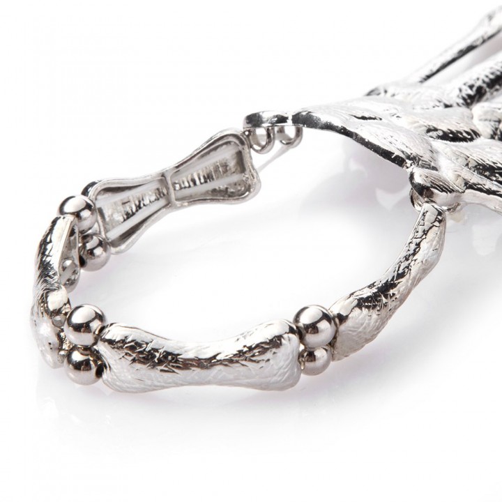 Punk Skeleton Hand Bracelet For Women