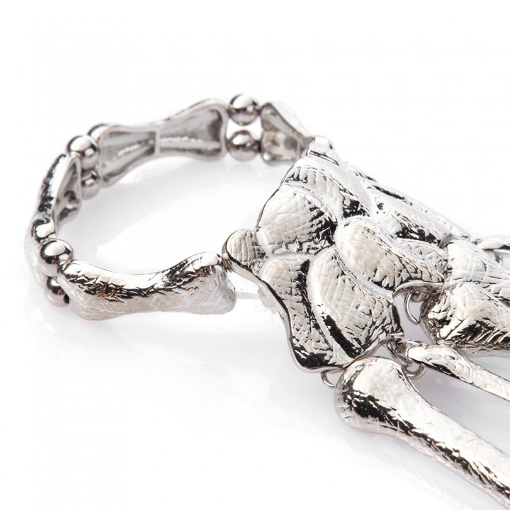 Punk Skeleton Hand Bracelet For Women